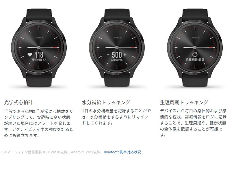 低価HOT ガーミン GARMIN vivomove 3 スマートウォッチ 時計 010-02239