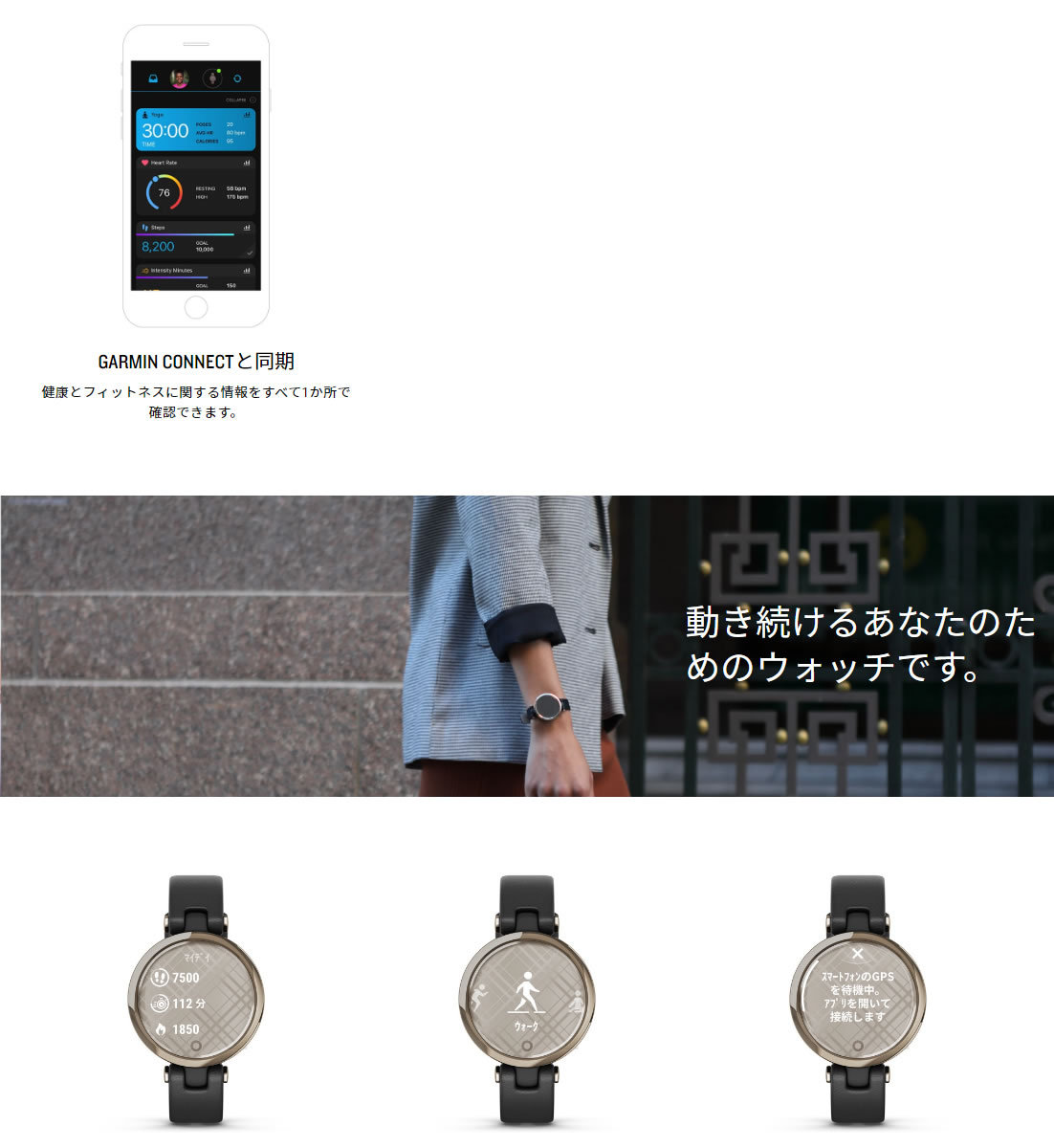 リチウムイ ガーミン 時計 レディース 010-02384-E0 neel PayPayモール店 - 通販 - PayPayモール GARMIN Lily Classic リリィ クラシック GPS スマートウォッチ Üピング