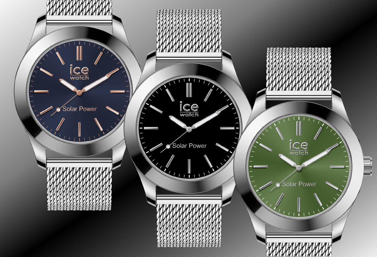 アイススティール アイスウォッチ ICE-WATCH 腕時計 ソーラー シルバー