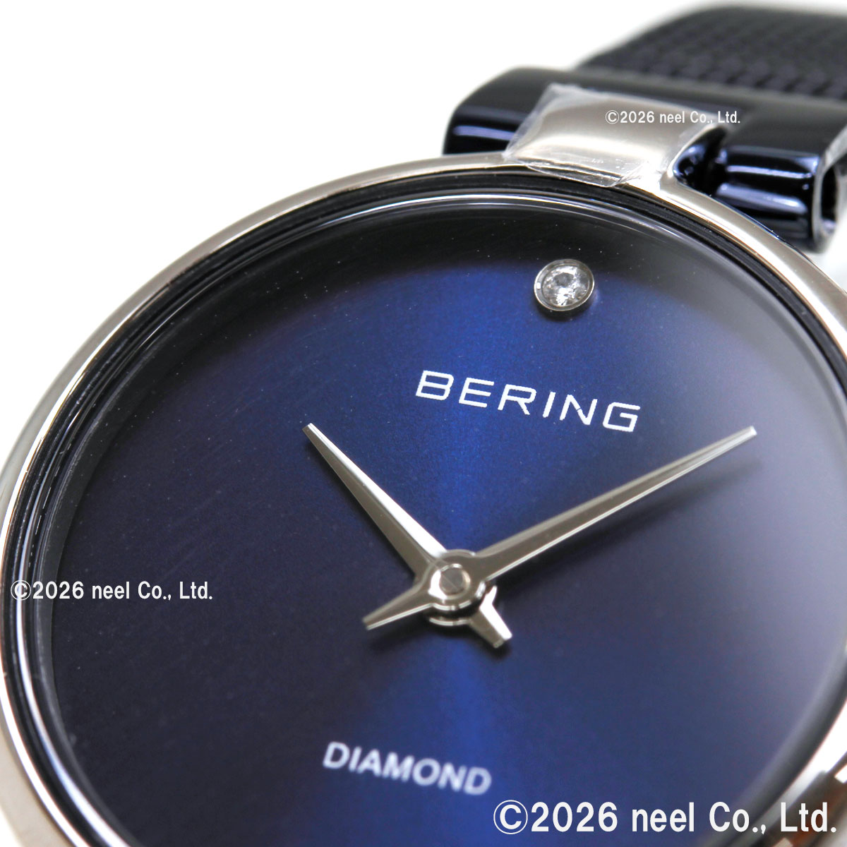 （ノベルティー付き）ベーリング BERING 腕時計 レディース クラシック ダイヤモンド ブルー 17724-307の画像