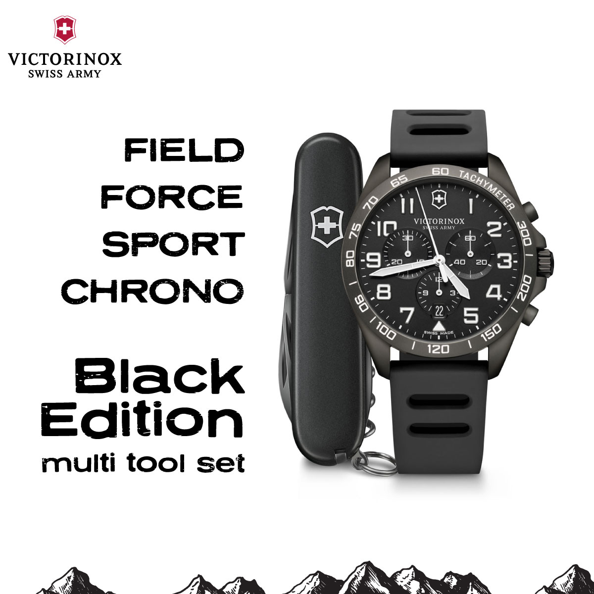 ビクトリノックス 時計 メンズ フィールドフォース スポーツクロノ ブラックエディション VICTORINOX 241926.1 : 241926-1  : neelセレクトショップ Yahoo!店 - 通販 - Yahoo!ショッピング