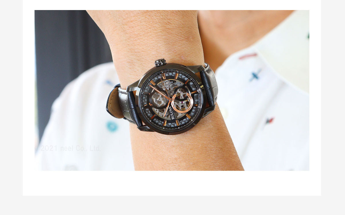 ブローバ 腕時計 メンズ 自動巻き スケルトン クラシック 98A283 