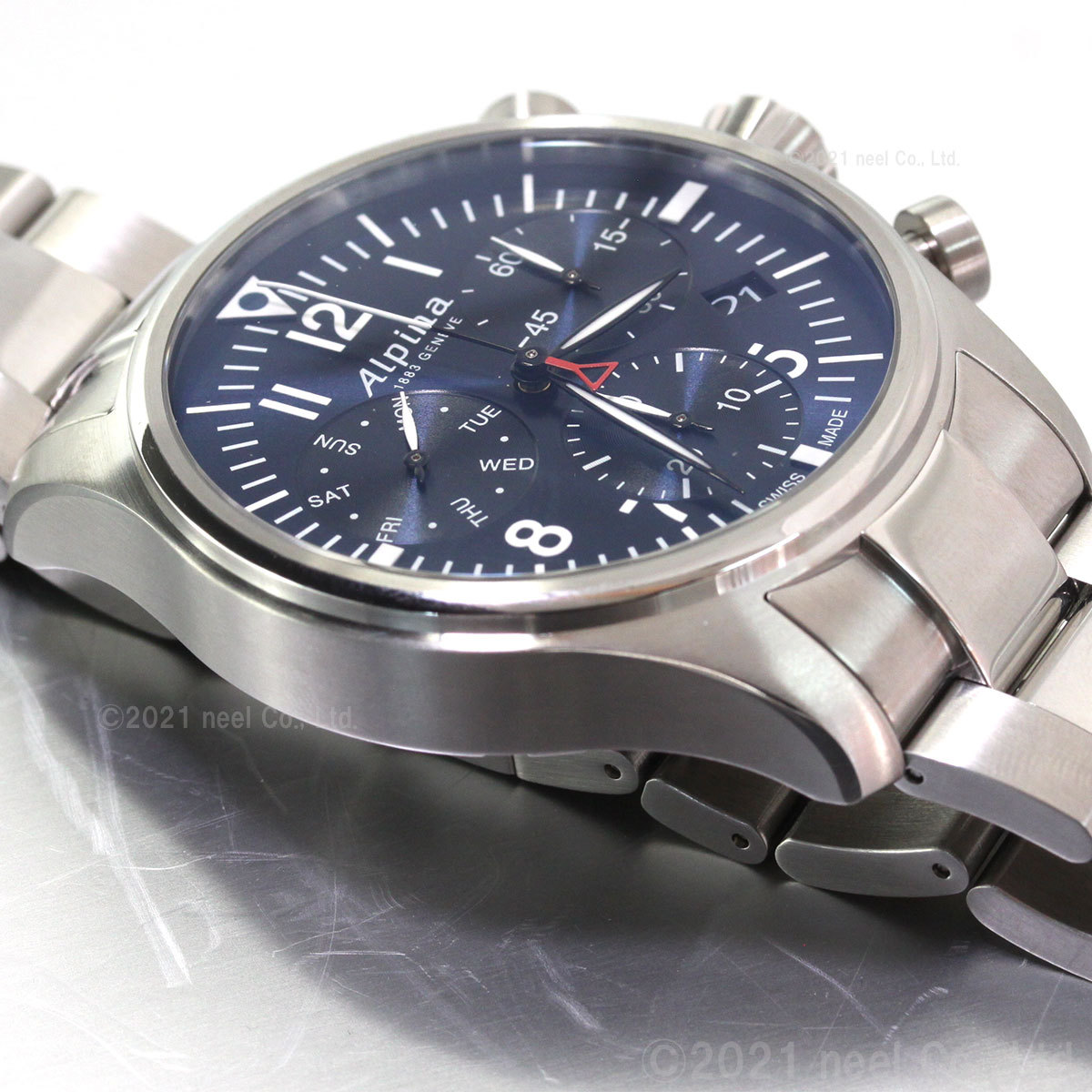 とステンレ㎡ アルピナ STARTIMER AL-371NN4S6B neel PayPayモール店 - 通販 - PayPayモール ALPINA スタータイマー パイロット クロノグラフ 腕時計 メンズ スイスの