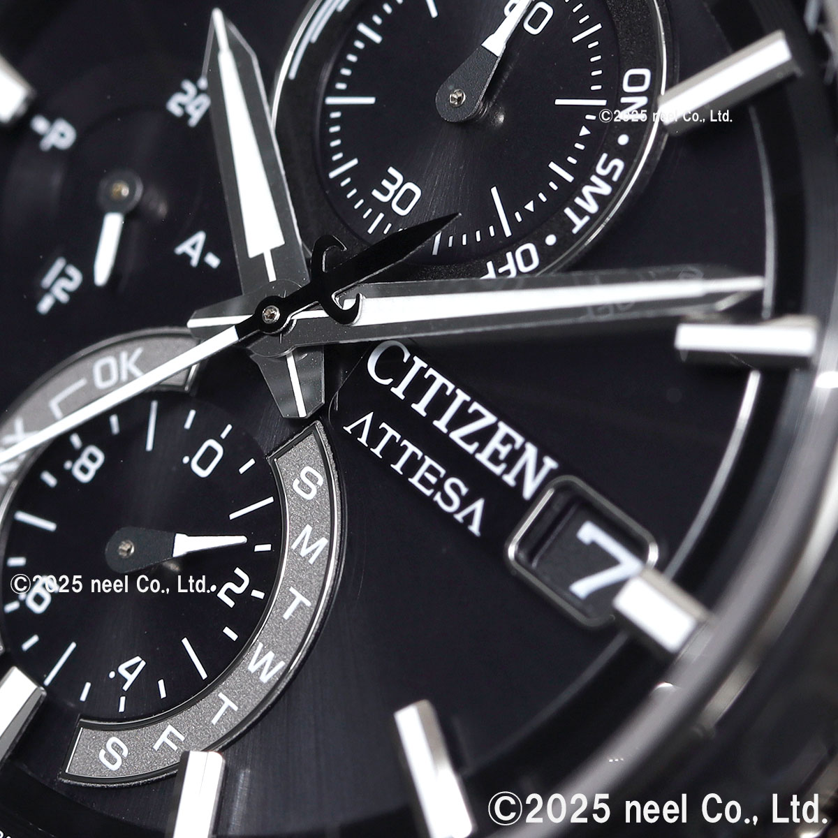 【極美品・稼働品】CITIZEN シチズン アテッサ エコ・ドライブ 電波時計 ACT Line （豪華おまけ有） シチズン アテッサ エコドライブ 電波時計