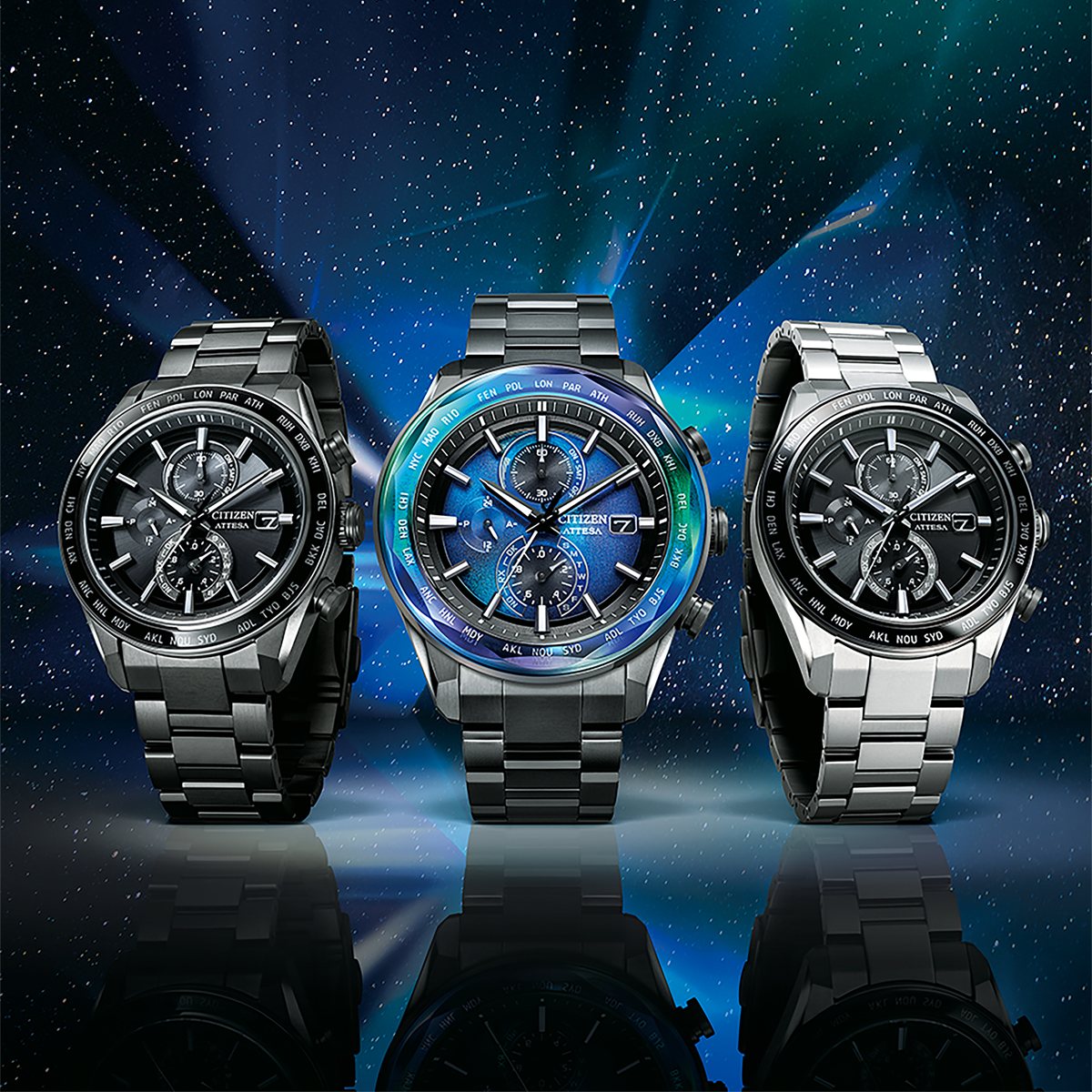 ACT Line （豪華おまけ有） シチズン アテッサ 限定 エコドライブ 電波