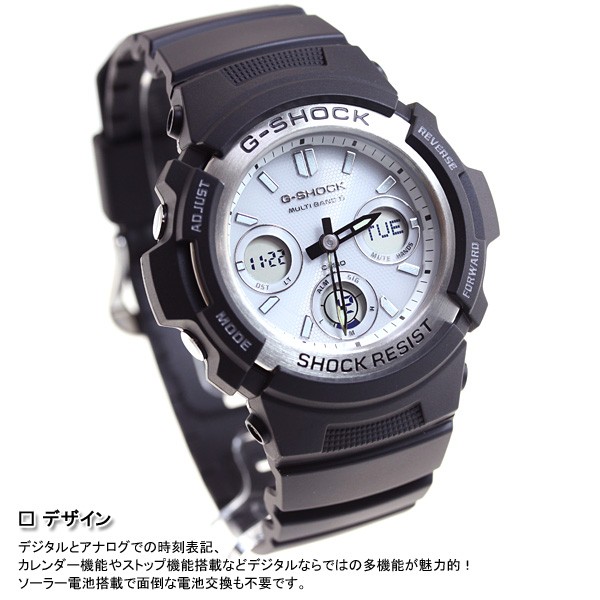 Gショック G-SHOCK 電波ソーラー 腕時計 メンズ 黒 ブラック AWG-M100S 