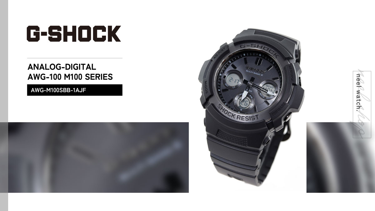 G-SHOCK Gショック 電波ソーラー 腕時計 メンズ 黒 ブラック AWG
