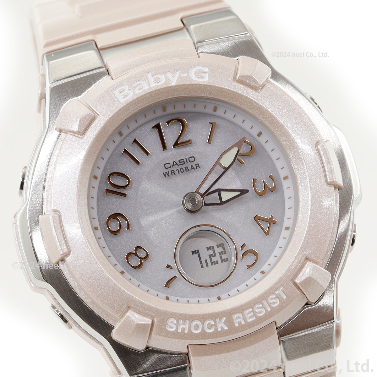 カシオ 腕時計 Baby-G BGA-1100 電波タフソーラー 白 USED