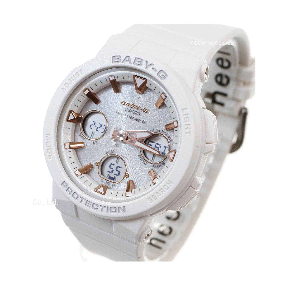 BABY-G ベビーG 時計 電波ソーラー ホワイト 白 カシオ babyg ネオンダイアル BGA-2500-7AJF : bga-2500-7ajf  : neelセレクトショップ Yahoo!店 - 通販 - Yahoo!ショッピング