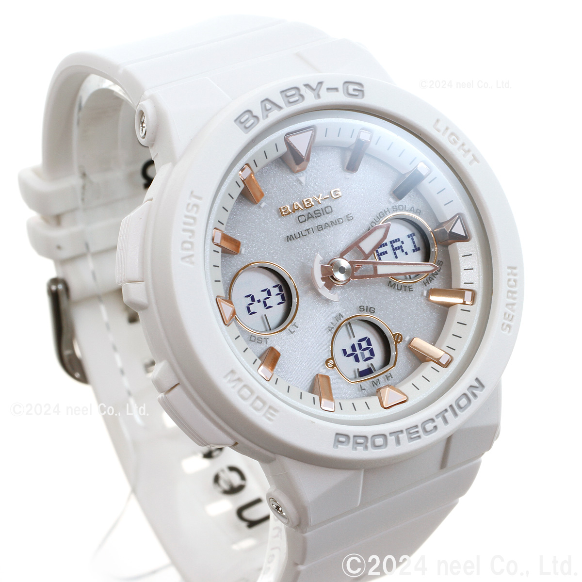 BABY-G ベビーG 時計 電波ソーラー ホワイト 白 カシオ babyg ネオンダイアル BGA-2500-7AJF : bga-2500-7ajf  : neelセレクトショップ Yahoo!店 - 通販 - Yahoo!ショッピング