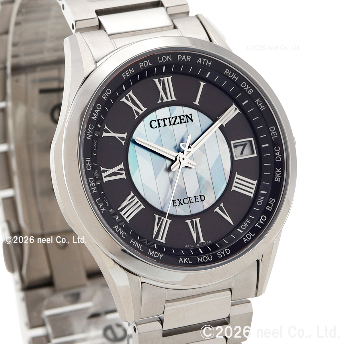 EXCEED(CITIZEN) シチズン エクシード エコドライブ 電波時計