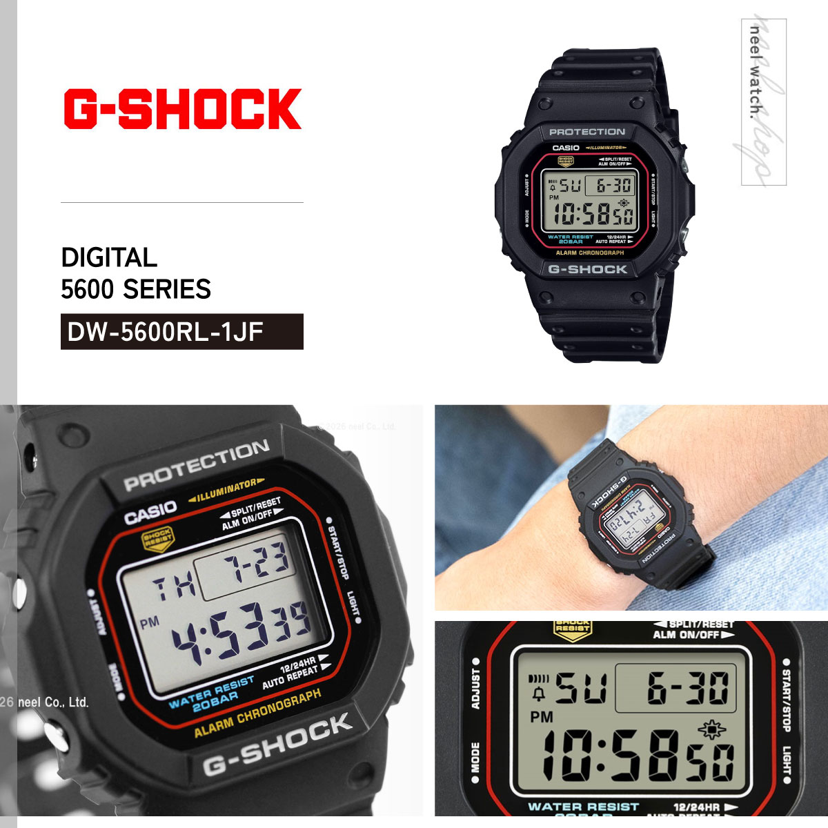 G-SHOCK Gショック 腕時計 DW-5600RL-1JF 初代G-SHOCK ブランドカラー