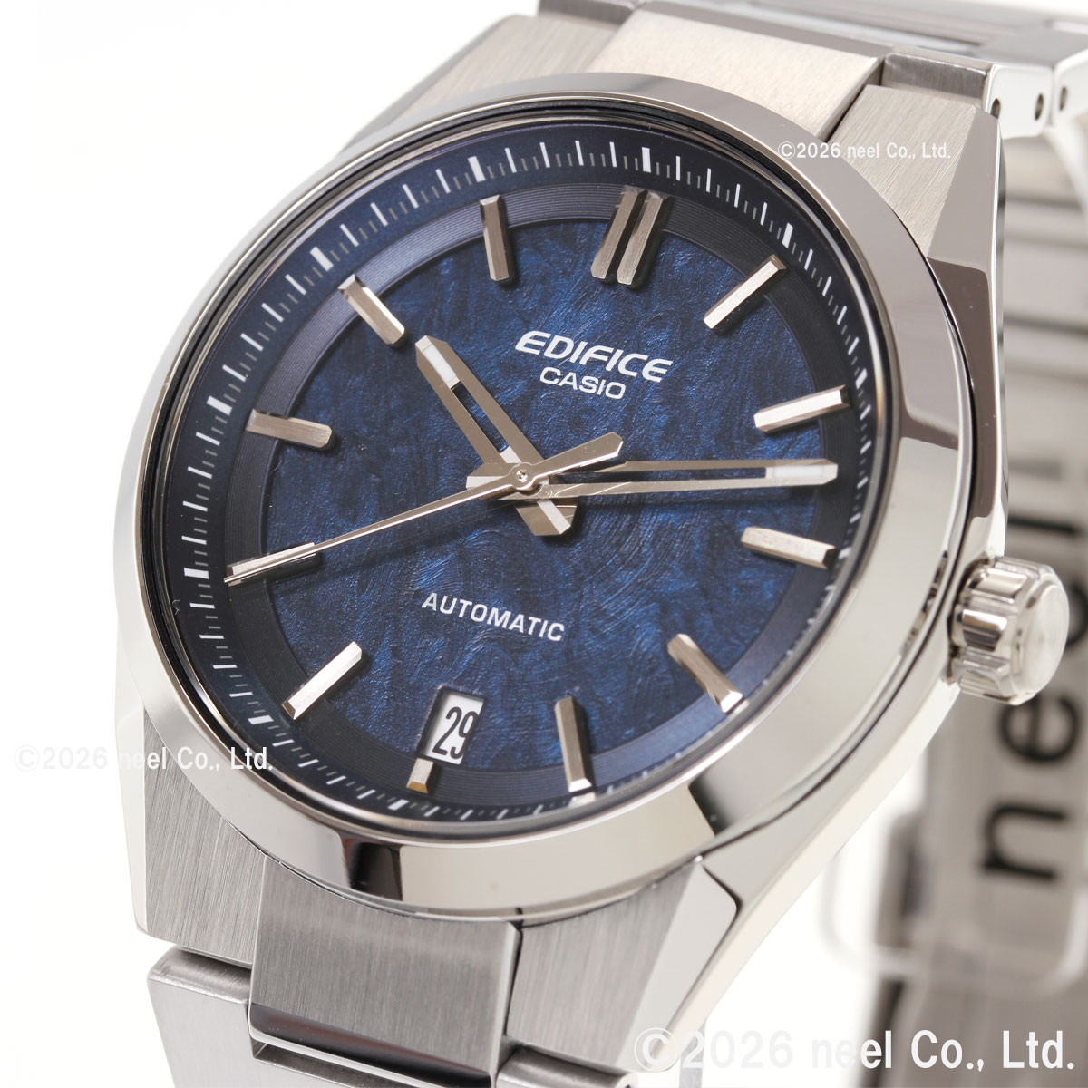 EDIFICE（CASIO） （保護フィルム付き）カシオ エディフィス 自動巻き 