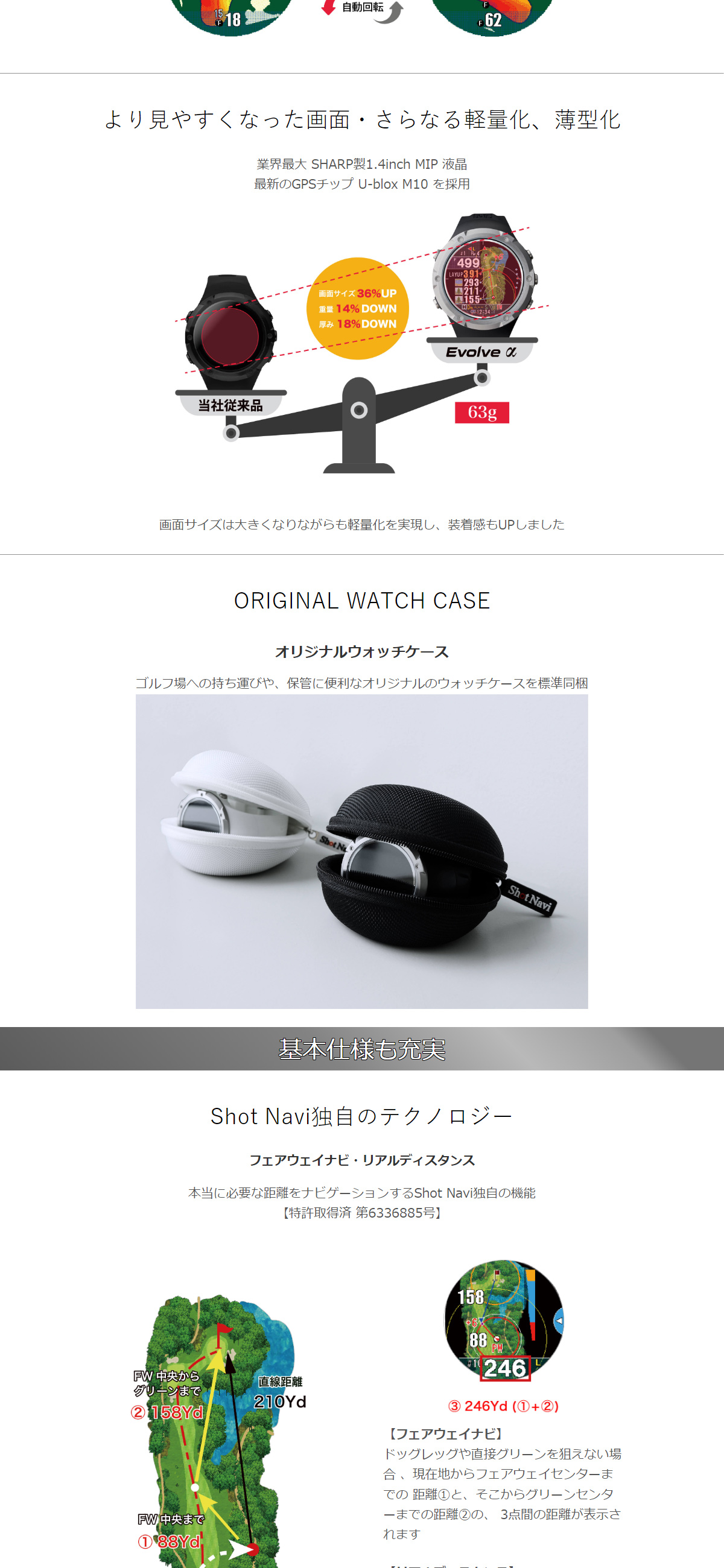 ShotNavi ショットナビ Shot Navi Evolve α エボルブ アルファ