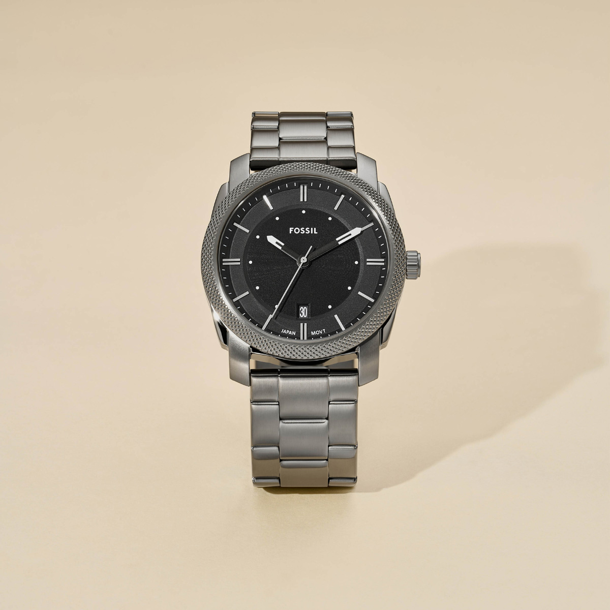 FOSSIL フォッシル 腕時計 メンズ MACHINE スモーク ステンレス