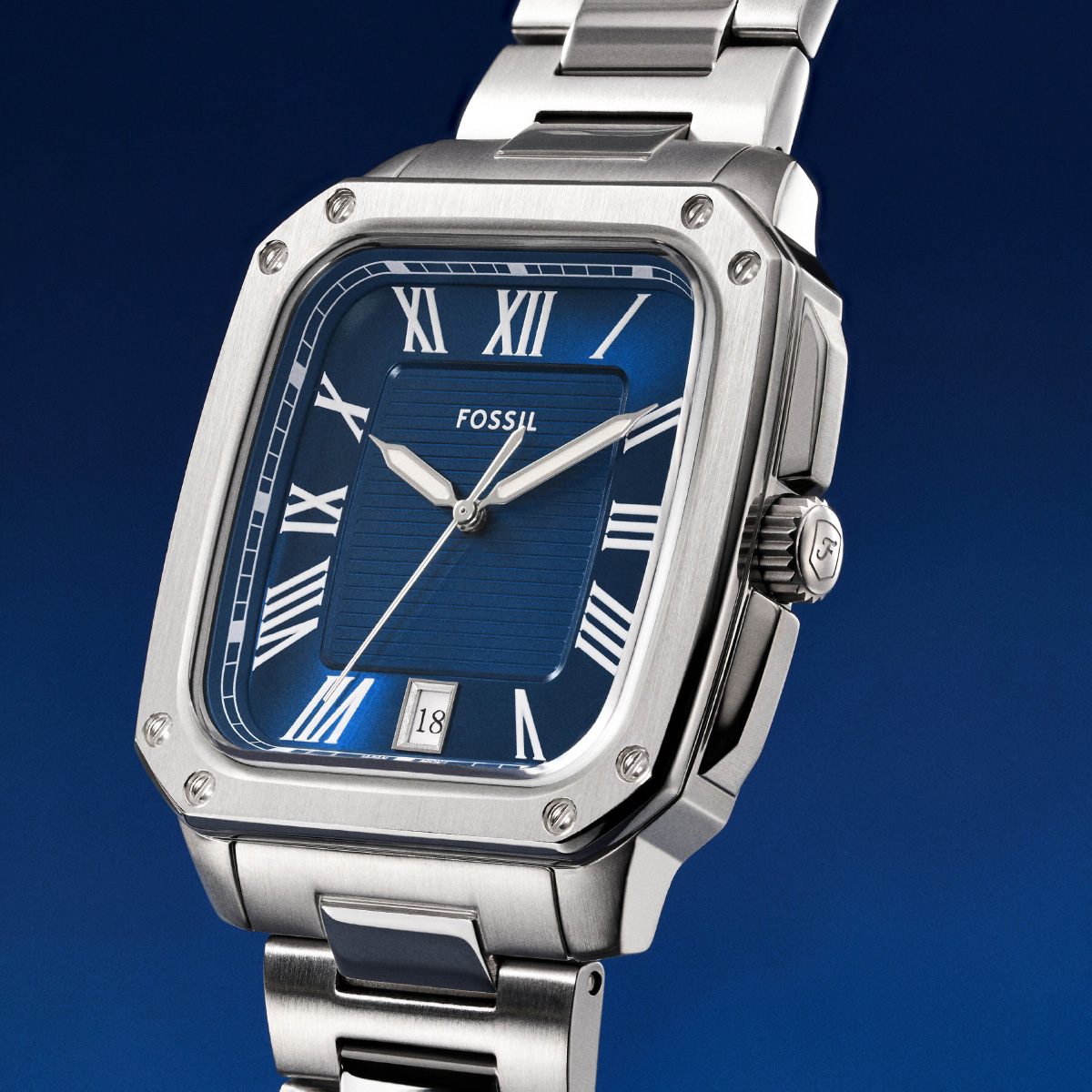FOSSIL フォッシル 腕時計 メンズ CROSBY 三針デイト ステンレス