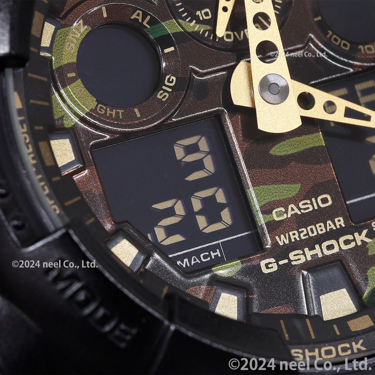 Gショック G-SHOCK カモフラージュ 迷彩 腕時計 メンズ GA-100CF-1A9JF