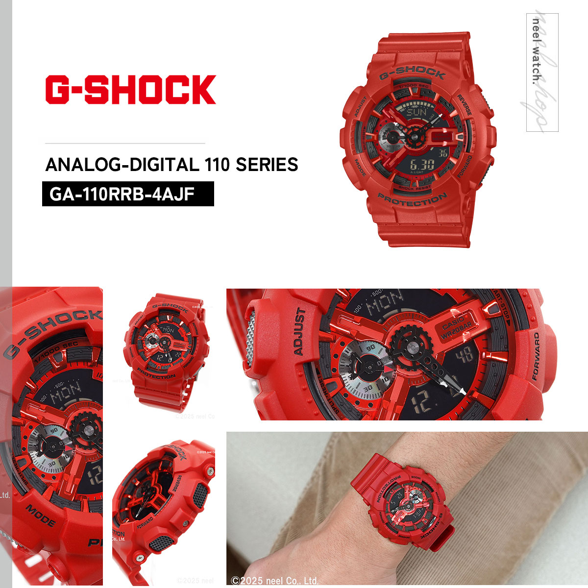 G-SHOCK （豪華おまけ有） Gショック アナデジ 腕時計 メンズ GA