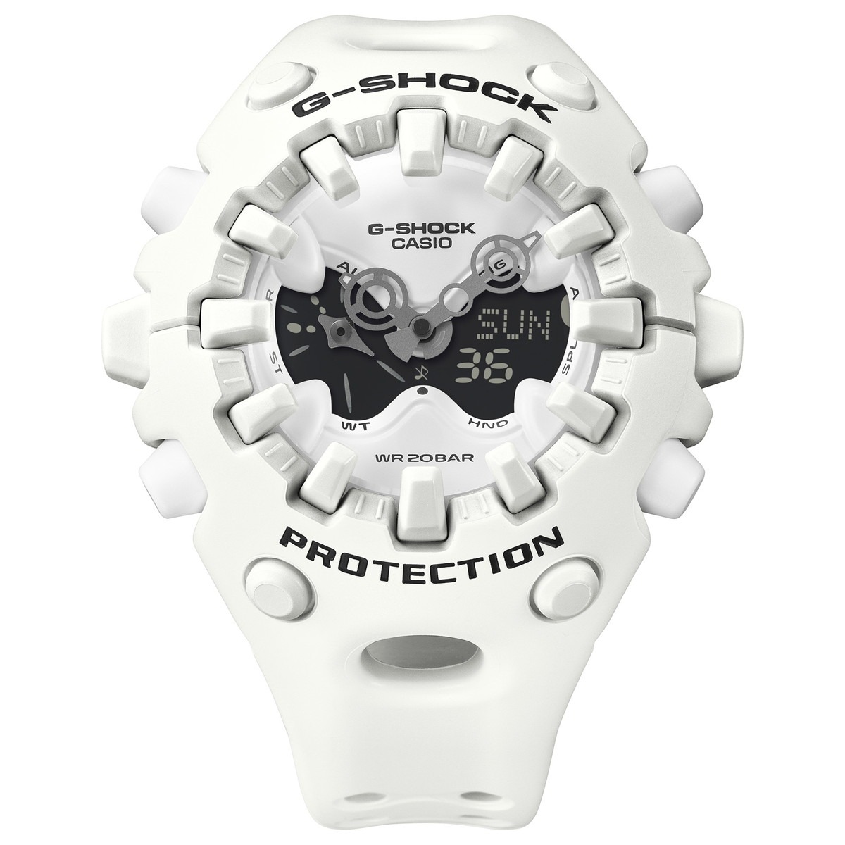 CASIO G-SHOCK アナデジ 腕時計 ホワイト G-SHOCK （豪華おまけ有） Gショック アナデジ 限定 腕時計 メンズ GA