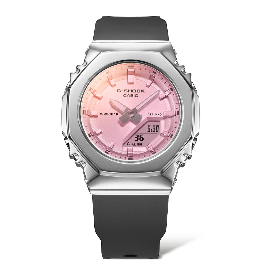 （豪華おまけ有） Gショック G-SHOCK アナデジ 腕時計 GM-S2110SR-1AJF メタルベゼル ピンク ジーショックの画像