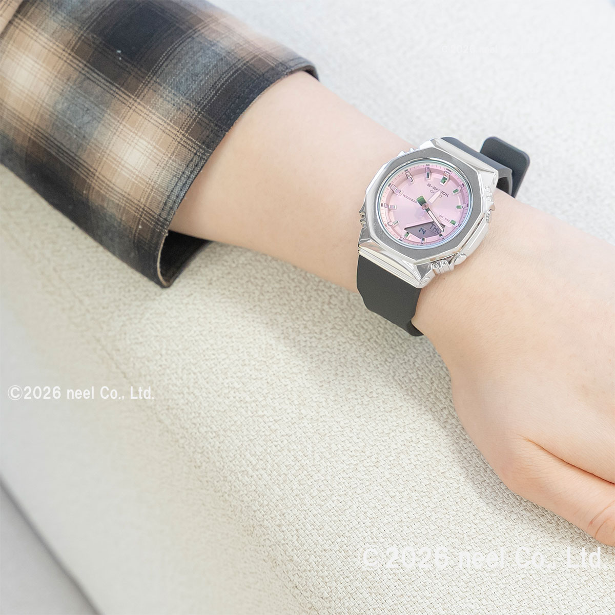 （豪華おまけ有） Gショック G-SHOCK アナデジ 腕時計 GM-S2110SR-1AJF メタルベゼル ピンク ジーショックの画像
