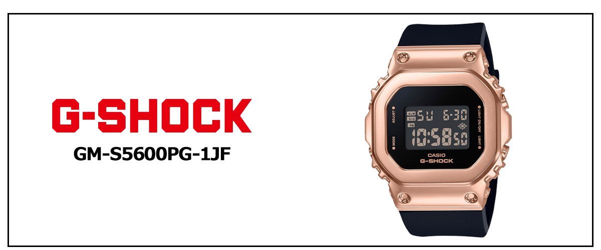Gショック G-SHOCK 腕時計 メンズ レディース 5600 デジタル GM-S5600PG-1JF ジーショック