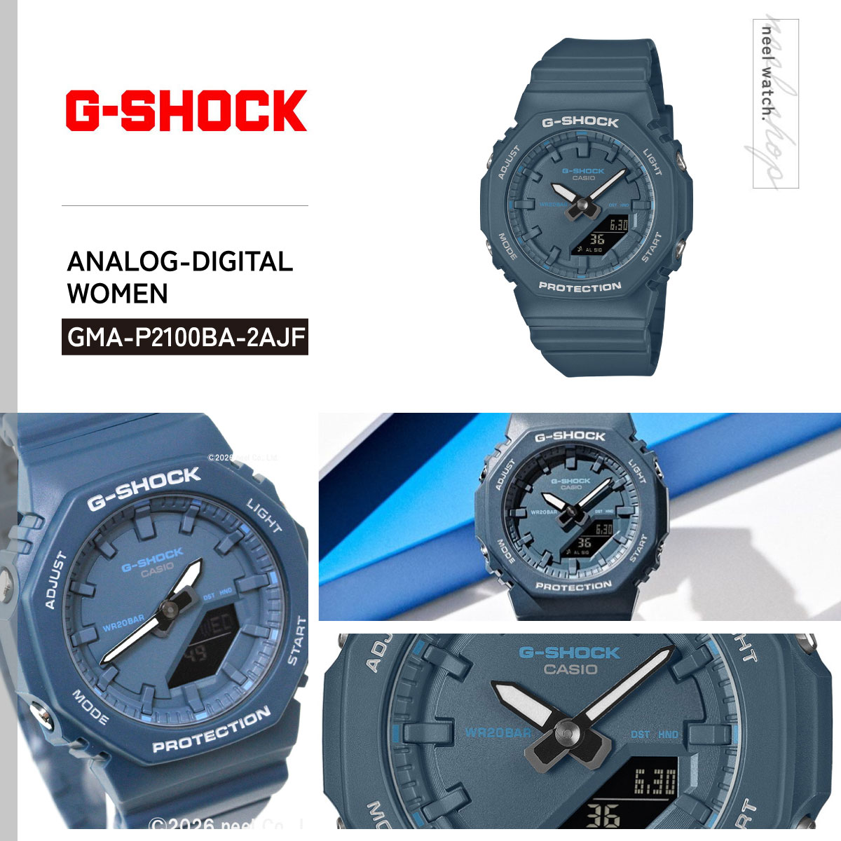 G-SHOCK （豪華おまけ有） Gショック アナデジ 腕時計 GMA-P2100BA
