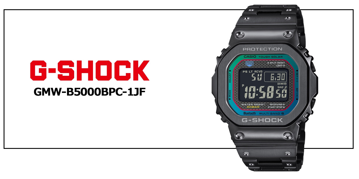 Gショック 電波ソーラー G-SHOCK 腕時計 メンズ GMW-B5000BPC-1JF フルメタル オールブラック ジーショック