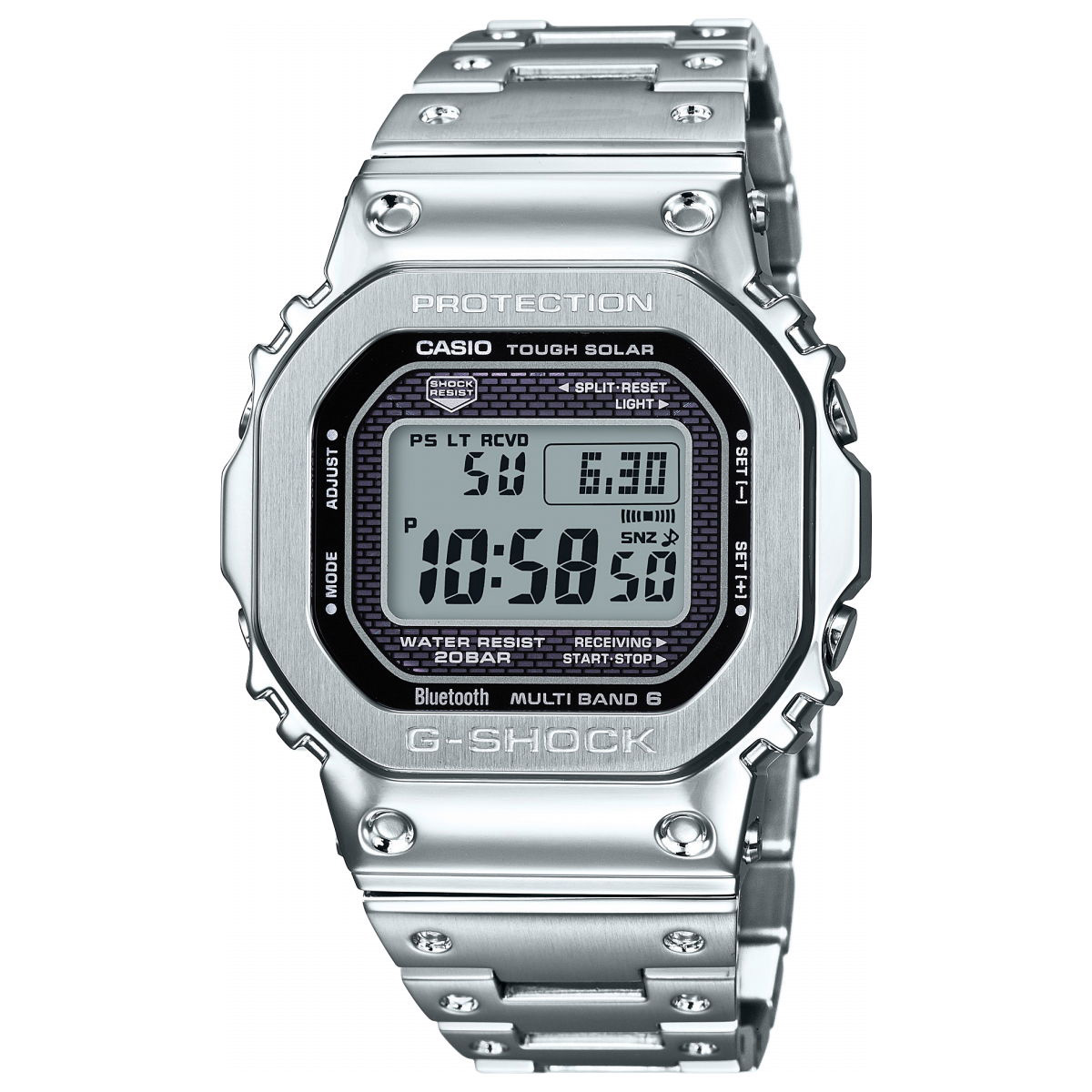G-SHOCK （豪華おまけ有） Gショック フルメタル シルバー 電波