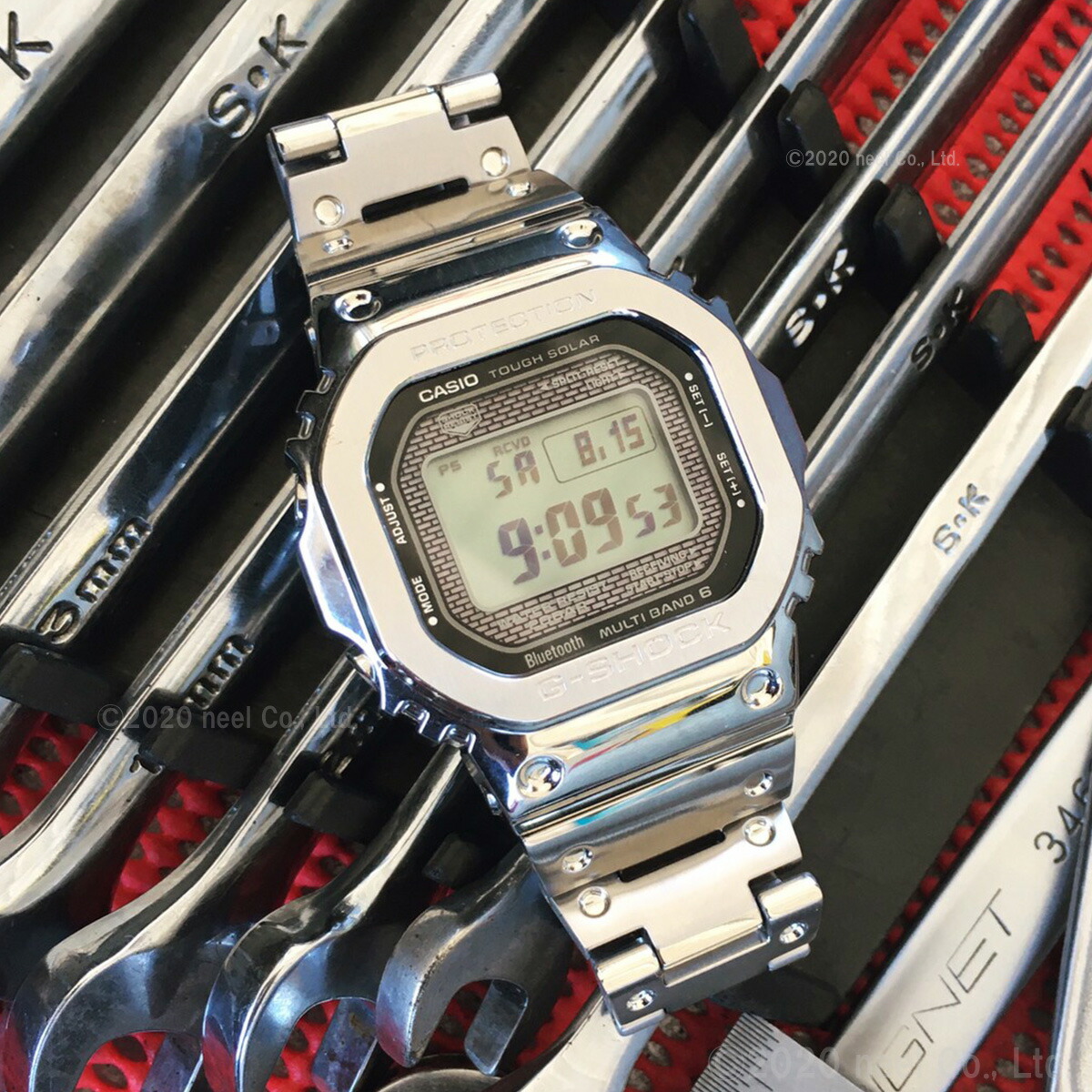 G-SHOCK （豪華おまけ有） Gショック フルメタル シルバー 電波