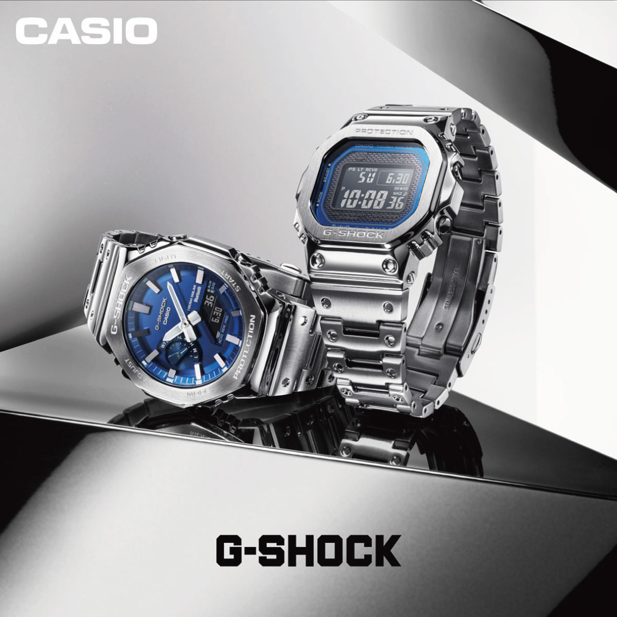 Gショック G-SHOCK ソーラー 腕時計 メンズ GMW-B5000D-2JF ジーショック フルメタル シルバー