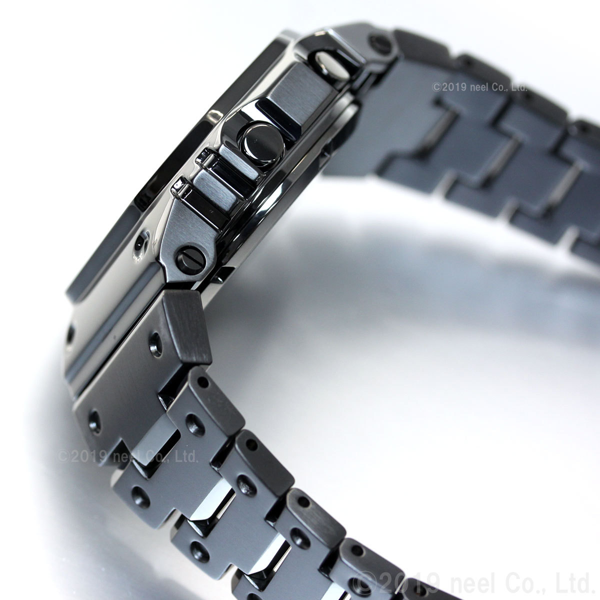 Gショック 電波ソーラー メンズ デジタル 腕時計 フルメタル ブラック