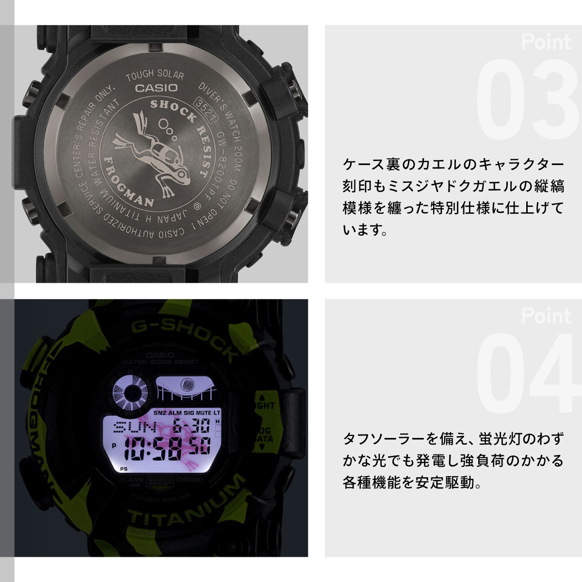G-SHOCK Gショック フロッグマン FROGMAN ソーラー 腕時計 GW-8200TPF