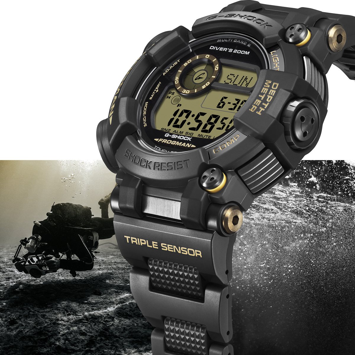 激レア！CASIO Baby-G FROGMAN デジタル腕時計 G-SHOCK ジーショック 電波 ソーラー 電波時計 カシオ Gショック CASIO