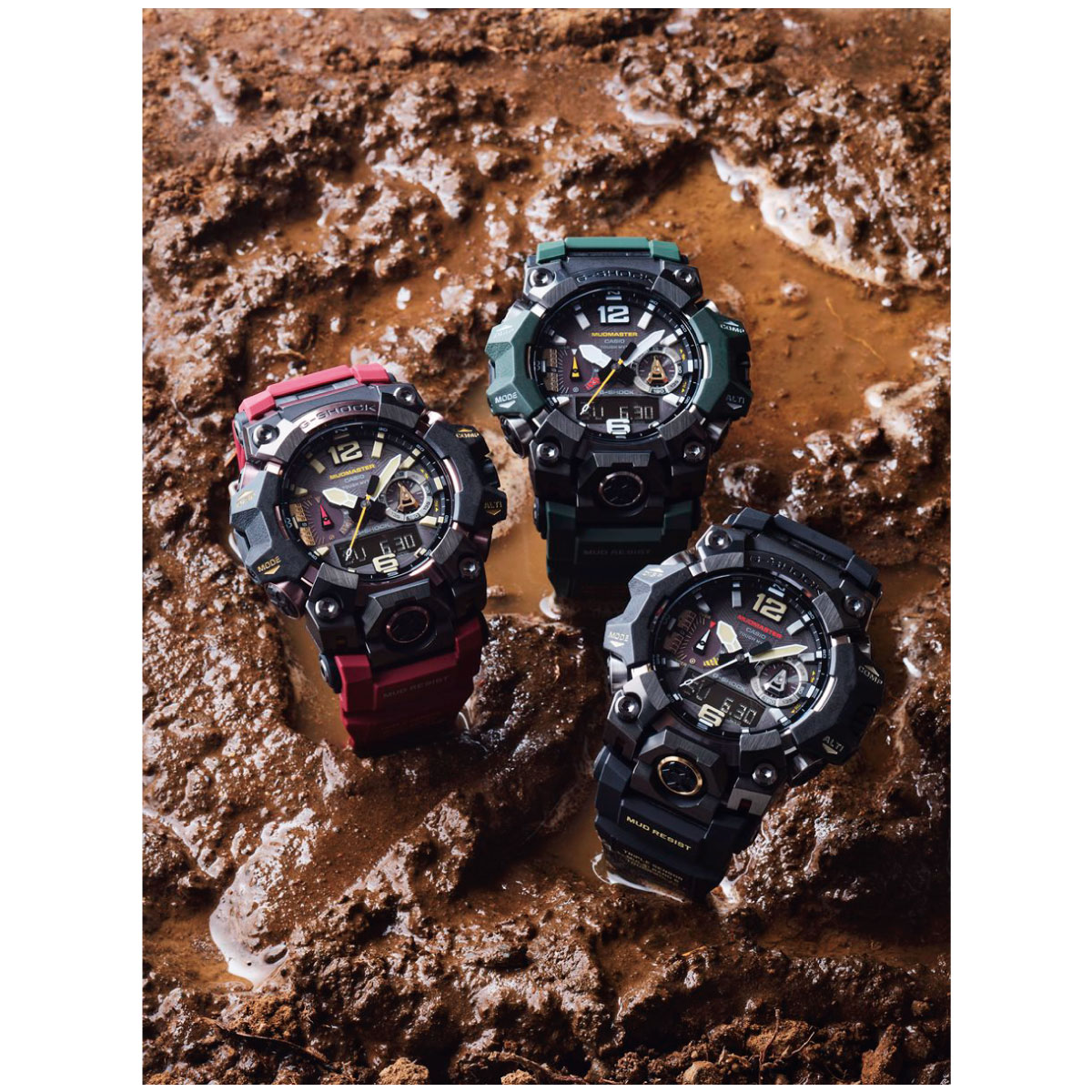 倍々+5倍！最大ポイント26倍！本日限定！Gショック 電波ソーラー マッドマスター G-SHOCK MUDMASTER 腕時計  GWG-B1000-1A4JF MASTER OF G ジーショック