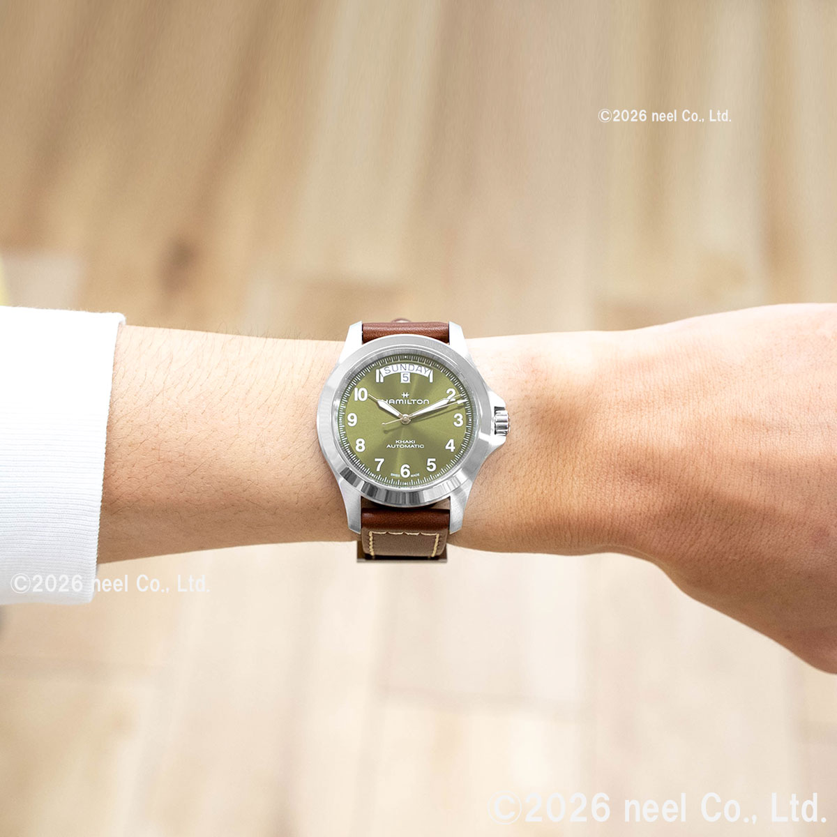 （ノベルティー付き）ハミルトン HAMILTON カーキ フィールド キング デイデイト オート 40mm H64475560 正規品の画像