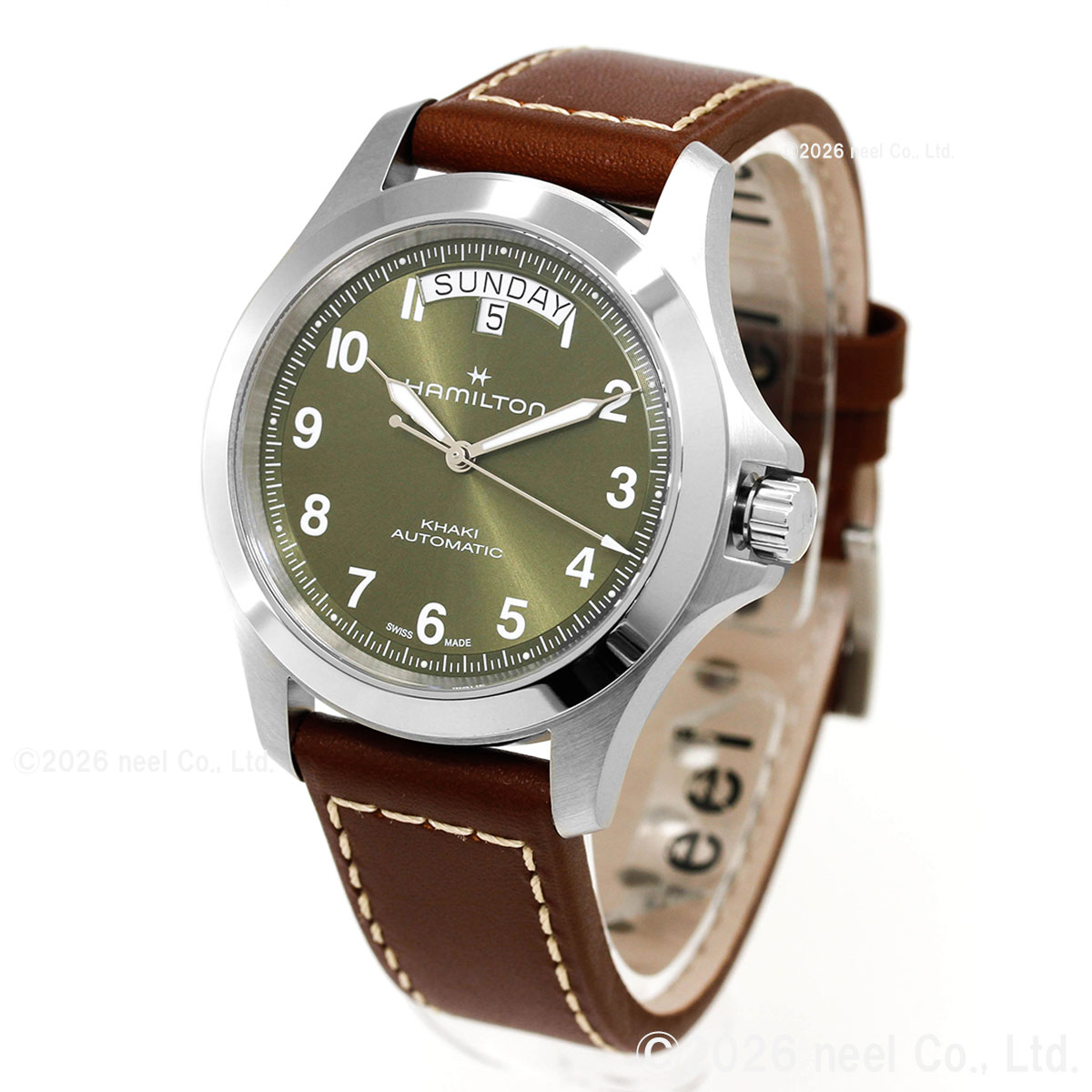 （ノベルティー付き）ハミルトン HAMILTON カーキ フィールド キング デイデイト オート 40mm H64475560 正規品の画像