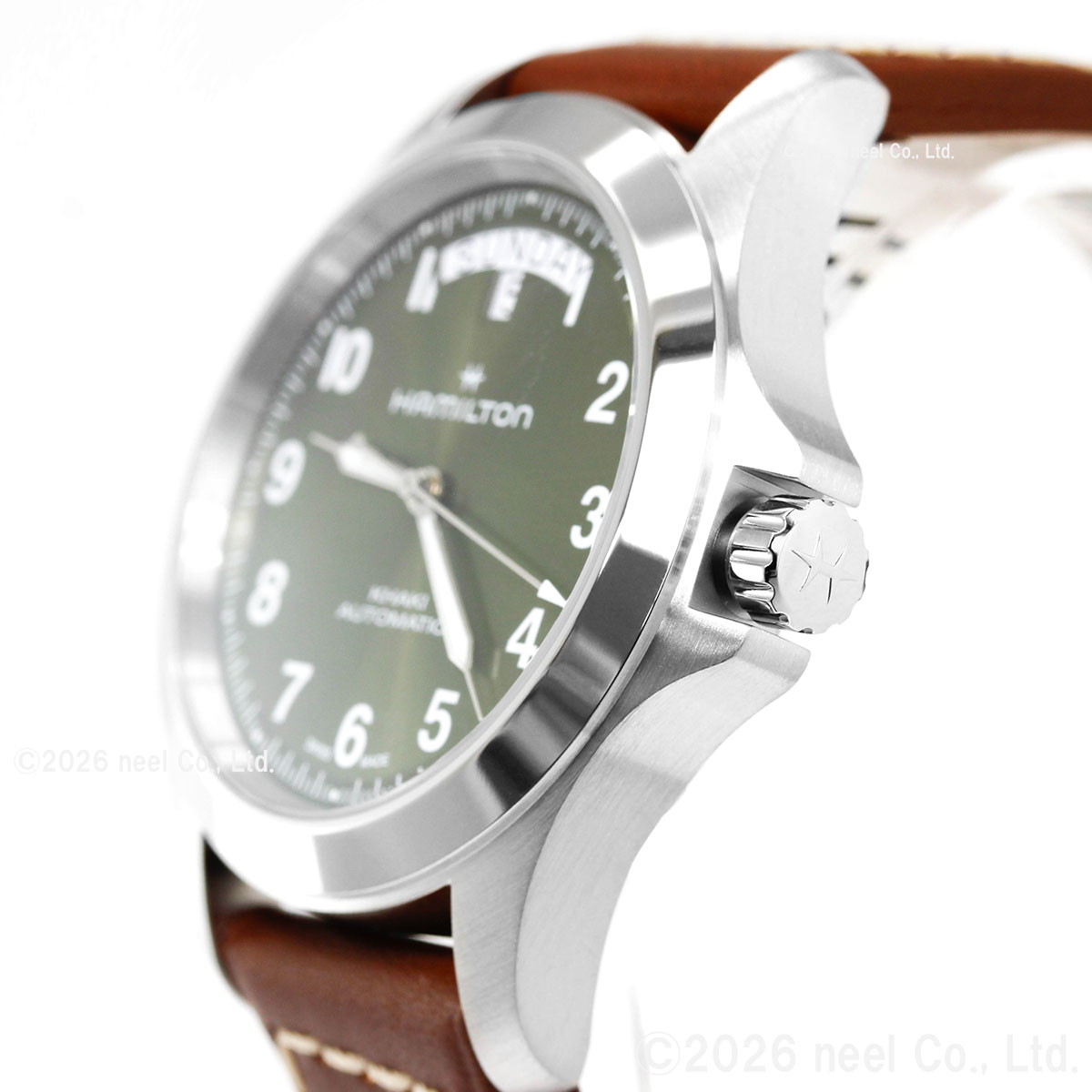（ノベルティー付き）ハミルトン HAMILTON カーキ フィールド キング デイデイト オート 40mm H64475560 正規品の画像