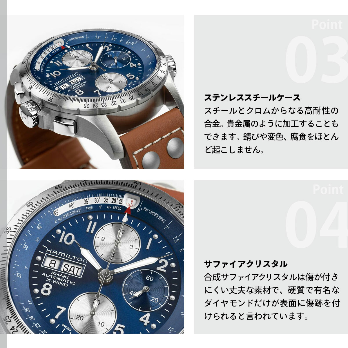 KHAKI AVIATION （ノベルティー付き）ハミルトン HAMILTON カーキ