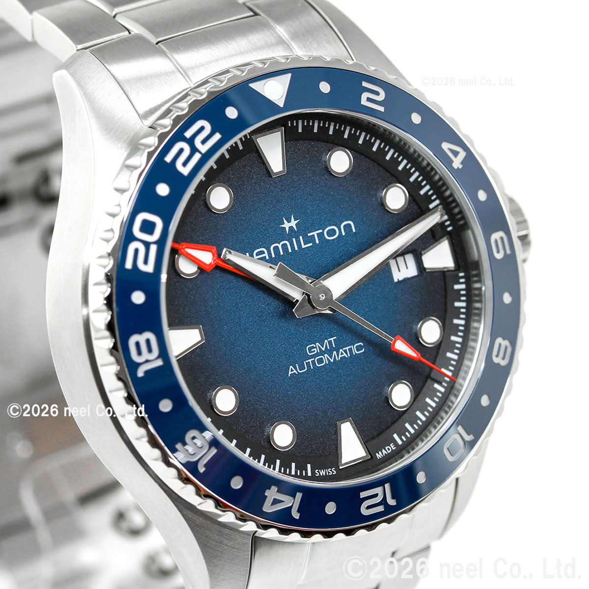 m*i様 Z87 HAMILTON GMT自動巻き デュアルクラウン メンズ腕時 KHAKI NAVY ハミルトン HAMILTON SCUBA GMT カーキ ネイビー