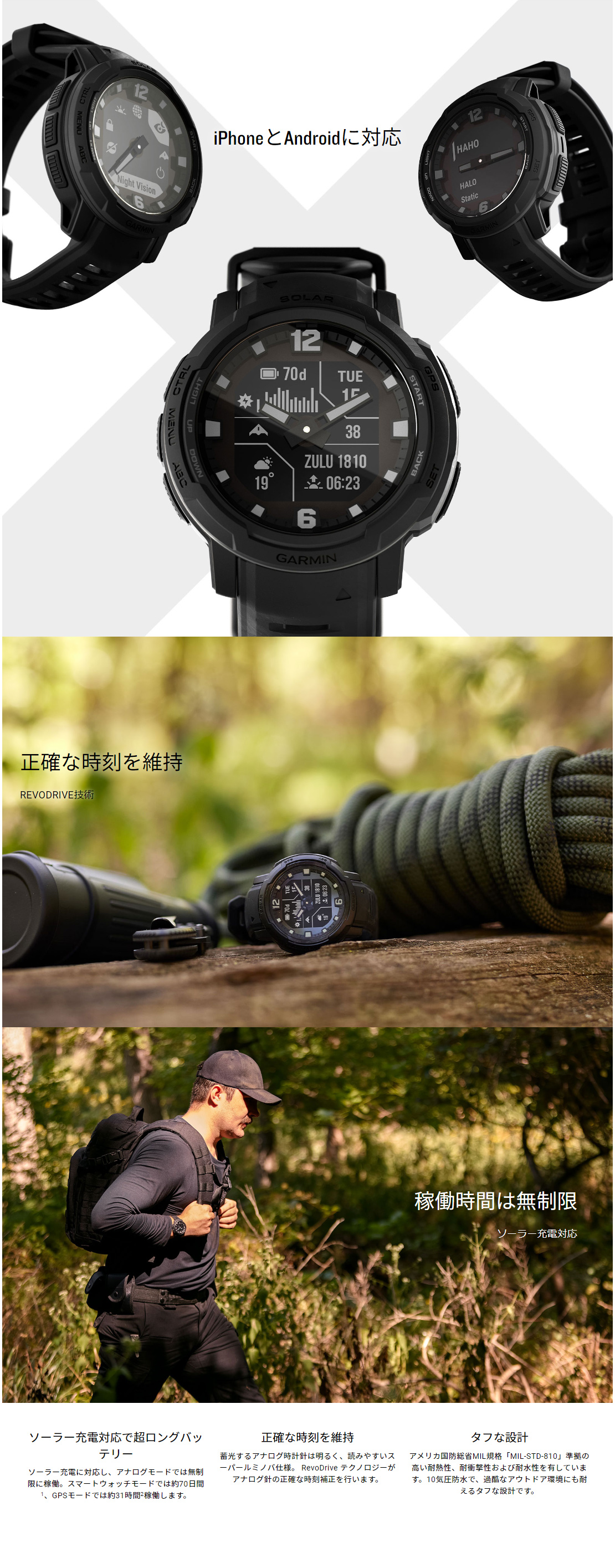 GARMIN ガーミン Instinct Crossover インスティンクト クロス GARMIN ガーミン Instinct Crossover インスティンクト クロス