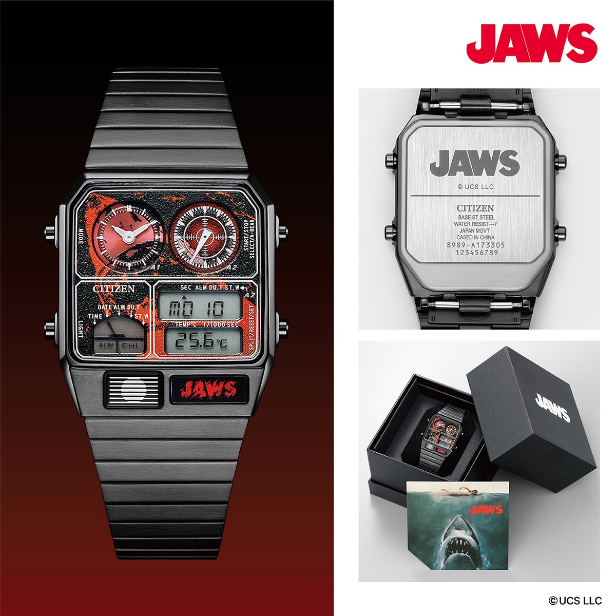 レコードレーベル RECORD LABEL ジョーズ JAWS 特定店限定 UNIVERSAL限定 腕時計 JG2138-60Z CITIZEN