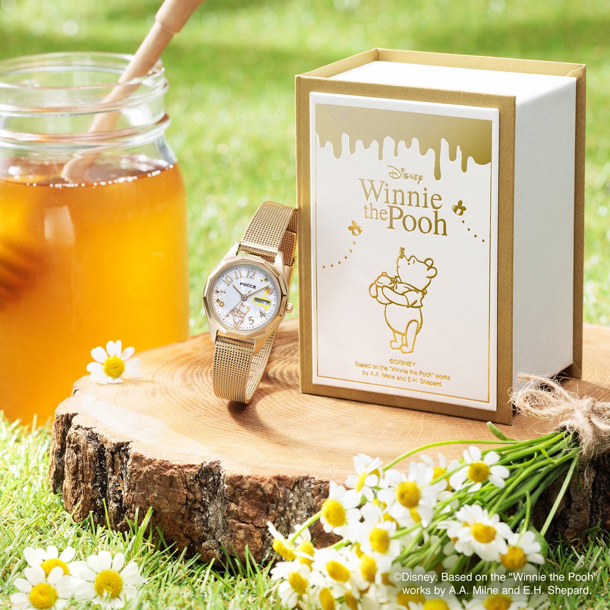 Kさん限定 wicca（ウィッカ） シチズン 『くまのプーさん』 限定 ソーラーテック