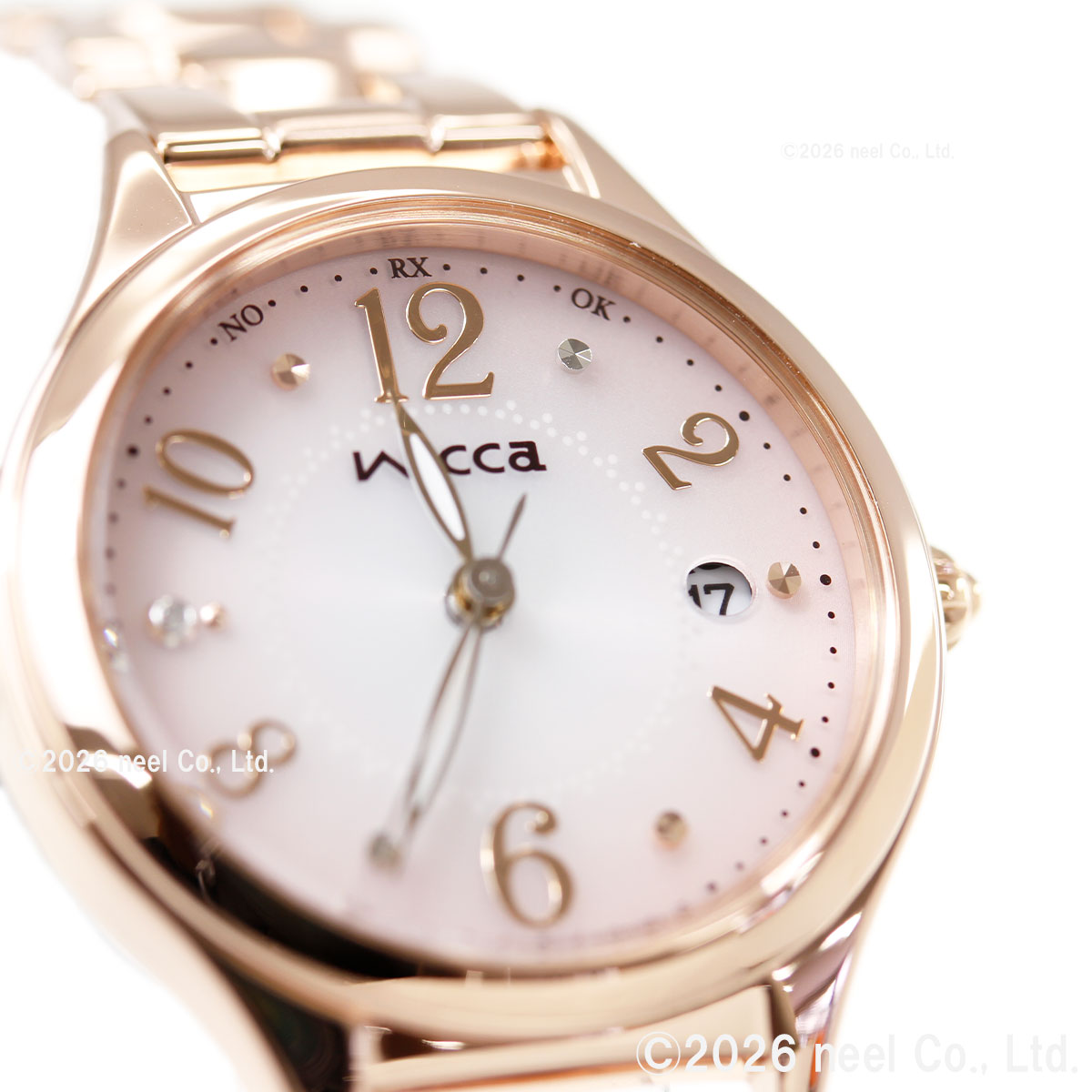 wicca（ウィッカ） シチズン ソーラーテック 電波時計 レディース KS1