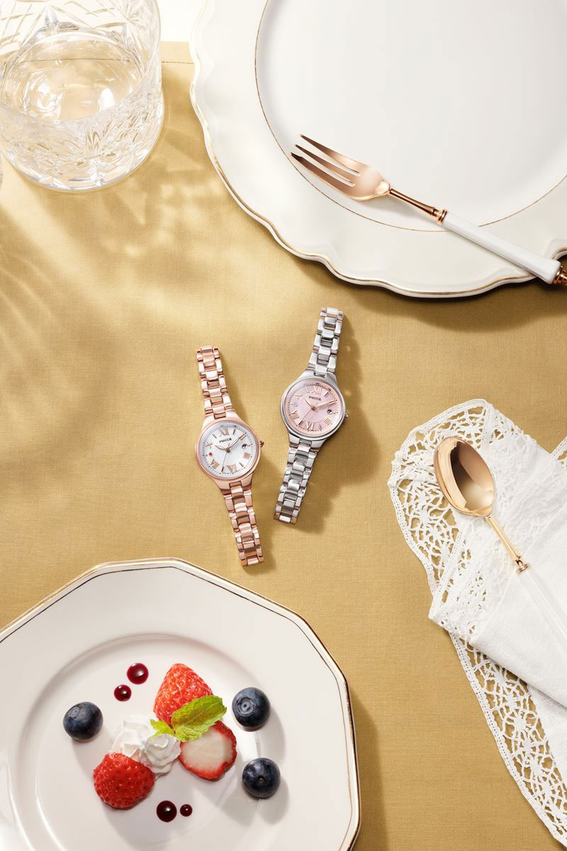 wicca（ウィッカ） シチズン ソーラーテック 電波時計 レディース サブ