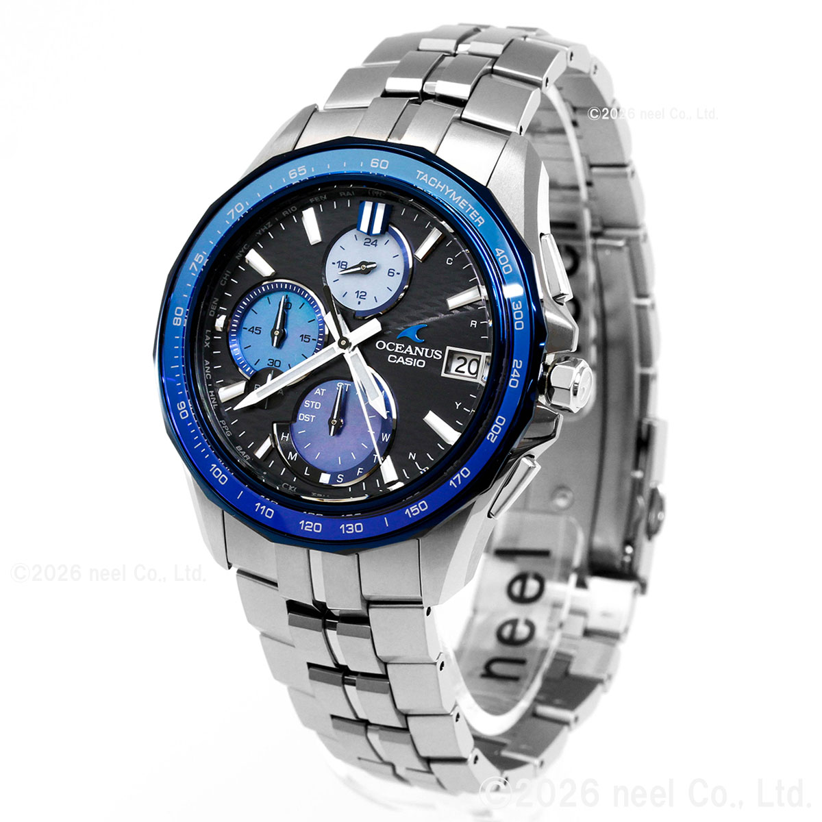 カシオ　オシアナス　電波ソーラー OCEANUS オシアナス マンタ 電波ソーラー INDIGO OCEAN 阿波藍 限定