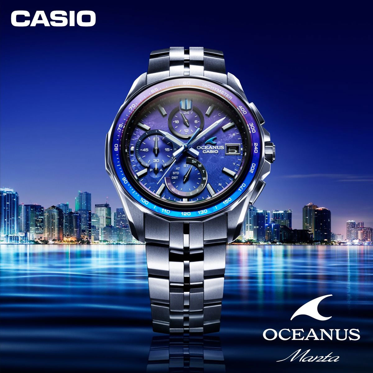倍々+5倍！最大ポイント26倍！本日限定！オシアナス マンタ 電波ソーラー 限定モデル 腕時計 メンズ OCW-S7000C-2AJF カシオ  CASIO OCEANUS Manta