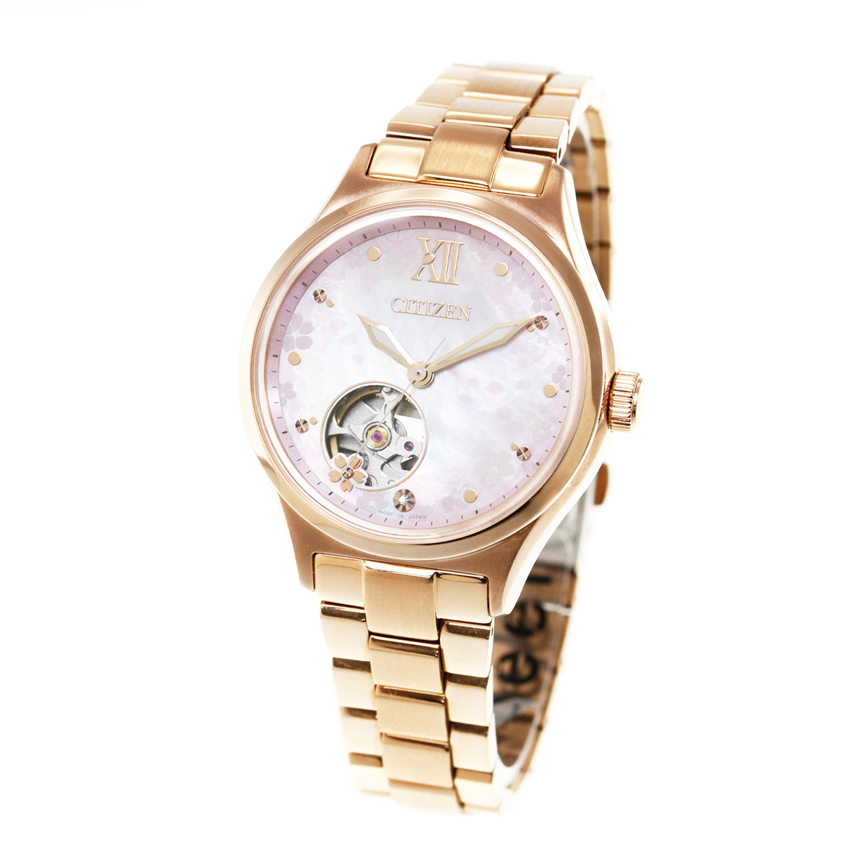 CITIZEN 夜桜 限定モデル 腕時計 自動巻、手巻き可能 CITIZEN（シチズン） コレクション 腕時計 夜桜(SAKURA) 数量限定800本