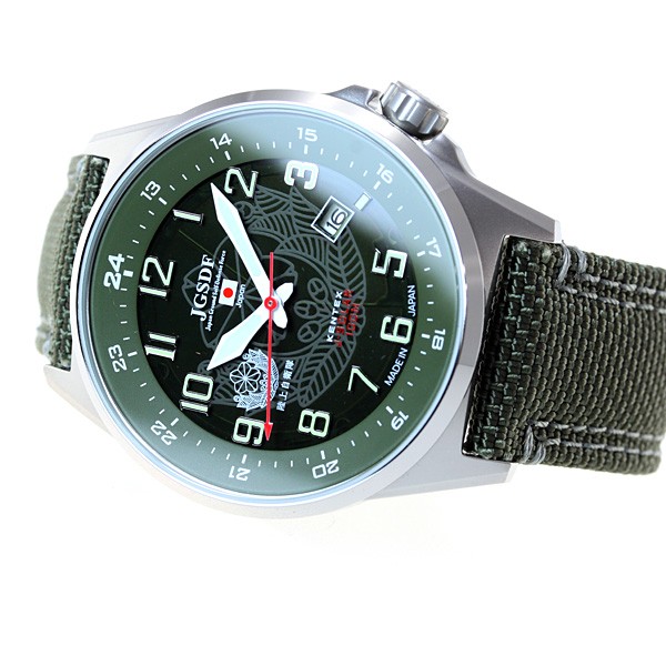 ケンケン⭐️ KENTEX（ケンテックス） 腕時計 日本製 ソーラー メンズ JSDF 陸上