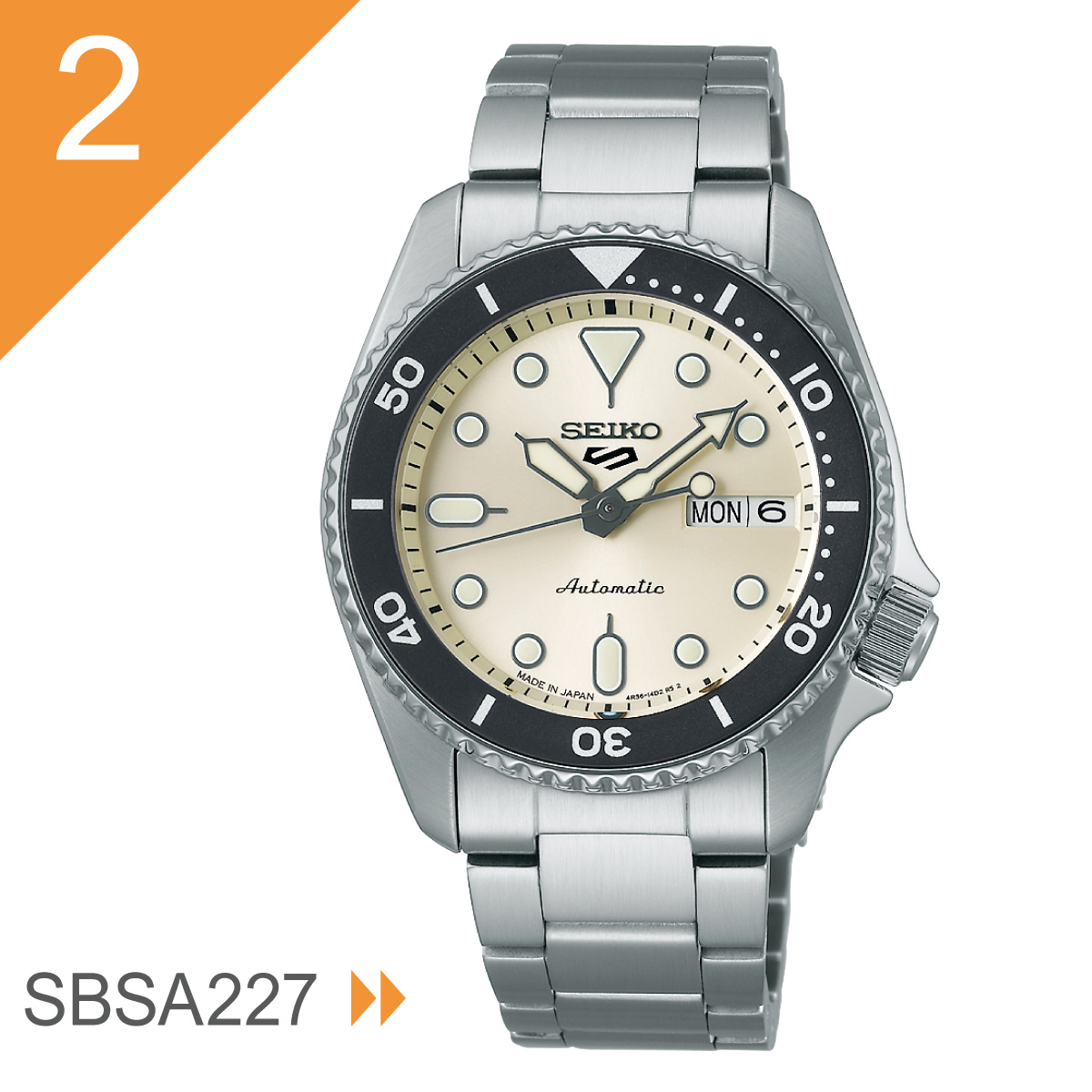 セイコー5 スポーツ SEIKO 5 SPORTS 腕時計 セイコーファイブ スポーツ SBSA225 SBSA227 SBSA229 SBSA299の画像